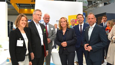 Bundesumweltministerin Steffi Lemke zu Besuch auf dem BDE-Stand
