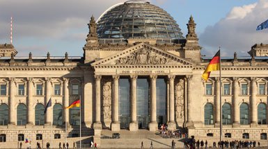 Das Reichstagsgebäude in Berlin